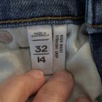 Ann Taylor LOFT Plus Size 14 32 High Waist Straight Crop Jeans Distressing Photo 3