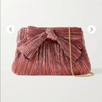 Loeffler Randall NWOT  Rayne Small Pleated Bow Frame Clutch in Metallic Pink Photo 1