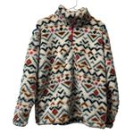Eddie Bauer  Fleece Pullover Jacket Women Large Aztec Southwestern‎ Outerwear Photo 0