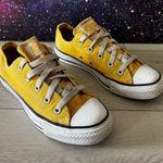 Converse Vintage  All Stars Yellow Low Sneakers Women Sz 6 Grunge Skate Photo 0
