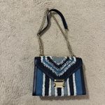 Michael Kors  Whitney Large Frayed Denim Convertible Shoulder Bag Photo 4