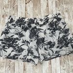 Free People B/W Floral Rayon Wrap Shorts M Photo 6