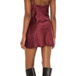 House Of Harlow 1960 x REVOLVE Ira Burgundy Polka Dot Satin Slip Dress Medium Pink Photo 14