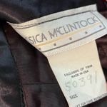 Jessica McClintock Vintage 1986  Women’s 24” Black Velvet Pencil Midi Skirt Photo 9