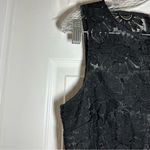 Mud Pie  Black Lace Scoop Neck Sleeveless Dress size Small Photo 3