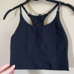 Balance Athletica ✨ Women’s Ribbed Longline Sports Bra Black Medium Photo 1