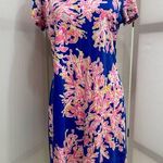 Lilly Pulitzer Marlowe Dress. Blue Electric. Size Medium Photo 0