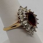 18 Karat HGE Gold, Red, & White Ring Red Size 8 Photo 2