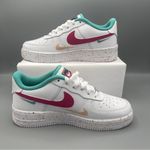 Nike  Air Force 1 LV8 GS Big Girl 7Y Casual Shoes White/Safety Orange \Women #8.5 Photo 1