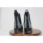 Jeffrey Campbell  Cloudy-V Black White Plaid Platform Chelsea‎ Boots 9M Photo 8