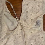 Oh Polly  St. Tropez Halter Neck Cut Out Embellished Mini Dress in White Size 6 Photo 7