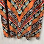 ECI New York Maxi Skirt Women's Size Medium Orange Tribal Print Boho Bohemian Photo 3