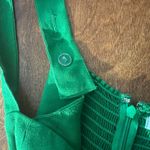 Reformation Alva Jumpsuit Womens 2 Kelly Green Smocked Wide Leg Sleeveless Crop Photo 14