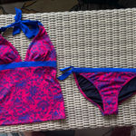 Boden Positano Halter Tankini Bikini‎ 8 vacation resort travel Pink Photo 0