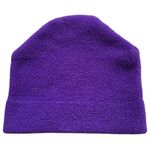 VTG 90s Bula Purple Fleece Beanie Hat with Logo USA Made One Size OS Adult Ski Photo 4