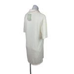 H&M  NWT Cream White Short Sleeve Knit Collar Polo V-Neck Shirt Knee Dress Size S Photo 2