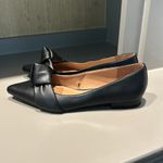 Sam & Libby Black Laurena Knotted Pointed Toe Flat Shoes Sz 9 Photo 2
