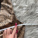 Revolve NWT  Sleeveless Neutral Tan Snake Mini Dress Photo 13