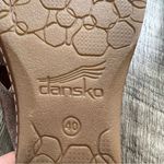 Dansko Allyson Textured Nubuck Leather Sandals in Stone Size 40 Slip On Slides Photo 7
