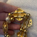 Liz Claiborne Gold Tone Faux Pearl Bracelet Photo 3