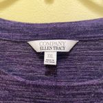 Ellen Tracy  Women's Knit Top Purple Long Sleeve Front Pockets Photo 5