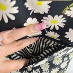 Betsey Johnson Black White Striped Daisy Floral Summer Girly Mini Backpack Bag Photo 8