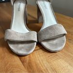 Jeffrey Campbell  “Lindsey” Suede Sandal Taupe Block 4" High Heel Ankle Strap 9 Photo 6