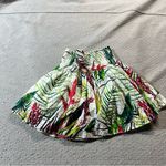 Parker Tropical Floral Print Crochet 100% Cotton Mini Skirt Size XSmall EUC Photo 0