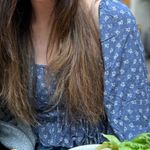 Breath of Youth Blue Floral Long Sleeve Bow Detail Top Photo 0