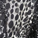 White House | Black Market Rare Y2K Gothic Flapper Lace Dress Black Asymmetrical Hem WHBM Size L Romantic Photo 6