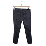 frame denim Le Skinny De Jeanne Rexford Wash Charcoal Black Distressed Size 27 Photo 2
