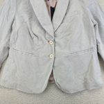 Boden Corduroy Blazer Jacket Light Grey Pinstripe Women US 16R UK 20R Gray Size 16 Photo 6