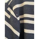 HD in Paris HD Paris Long Sleeve Skater Dress Size Large Black Tan Geometric Stripe Jersey‎ Photo 7