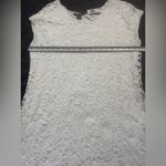 Chelsea & Theodore White Crochet Lace Cap Sleeve Romantic Bridal Sheath Dress 12 Photo 3