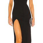NBD NWT Thom Midi Dress Square neck Bodycon Cocktail Black Revolve sz Small Photo 0