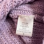 A. Peach Kawaii Lilac Purple Knit Ruched V Photo 4