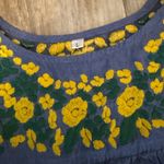 Spirit Dress Denim Embroidered Top Blue Size L Photo 1