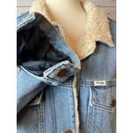 Wrangler Denim jean Jacket Mens Large Heritage Sherpa Fur Lined Trucker Coat Photo 6