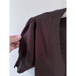 Vertigo Paris  Ballet Wrap Sweater Medium Balletcore Classic NEW Chocolate Brown Photo 2