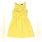 J.Crew  Yellow Pique Sleeveless Lace Fit &‎ Flare Dress 6 Soft Girl Cottagecore Photo 1
