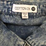 Cotton On acid washed embroidered denim sleeveless Photo 5