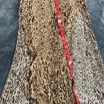 Missguided  petite animal print maxi skirt side slits size 4 Photo 4