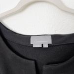 Anthropologie [] Black Faux Leather Tie Waist Short Sleeve V-Neck Top Sz Small S Photo 12