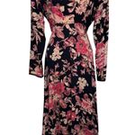 Vintage‎ Y2K Starina Fairy Maxi Dress Dark Romance Black Pink Floral Cotton sz M Size M Photo 0