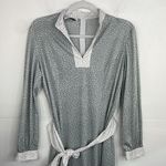 Vintage The Wilroy Traveller Polka Dot A line Dress with Belt size Small Gray Photo 2