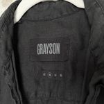 Frank & Eileen Grayson the Hero 100% Linen Button Down Shirt in Black Photo 1