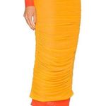 SIMON MILLER Mesh Pluto Midi Skirt in Sunset Orange Size XS Photo 4