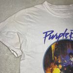 Purple Rain Prince White Cotton Crop Top Small EUC Photo 6