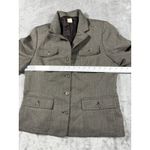 J.Crew Blazer Womens 12 Brown Wool Four Pocket Button Front Lined Office Career Photo 7