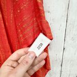 Michael Kors Michael  Top Women Size Small Red Metallic Kimono Swim Coverup NWT Photo 3